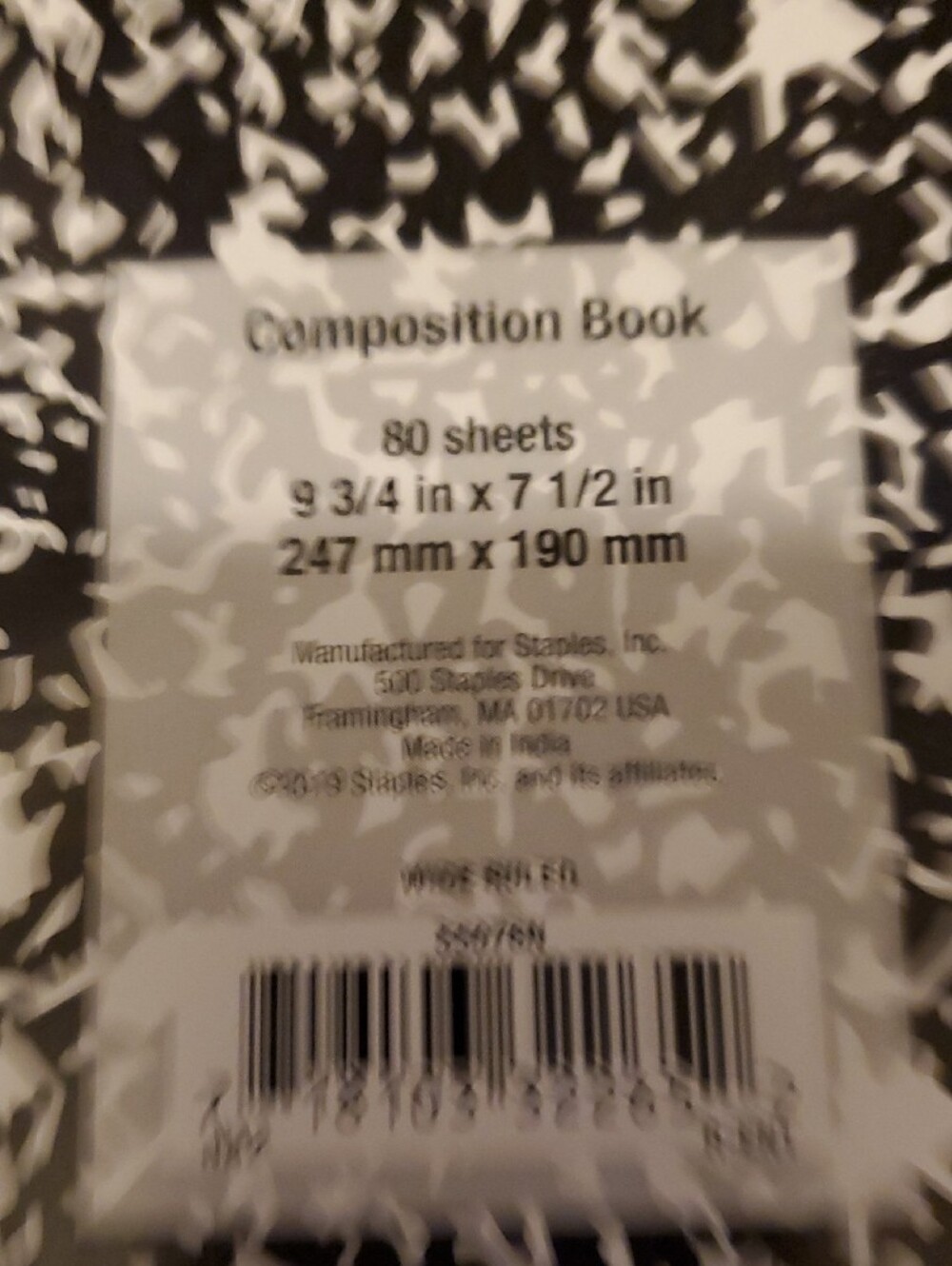 6 Composition Notebooks - Wide Ruled (Pack) - Picture 7 of 8